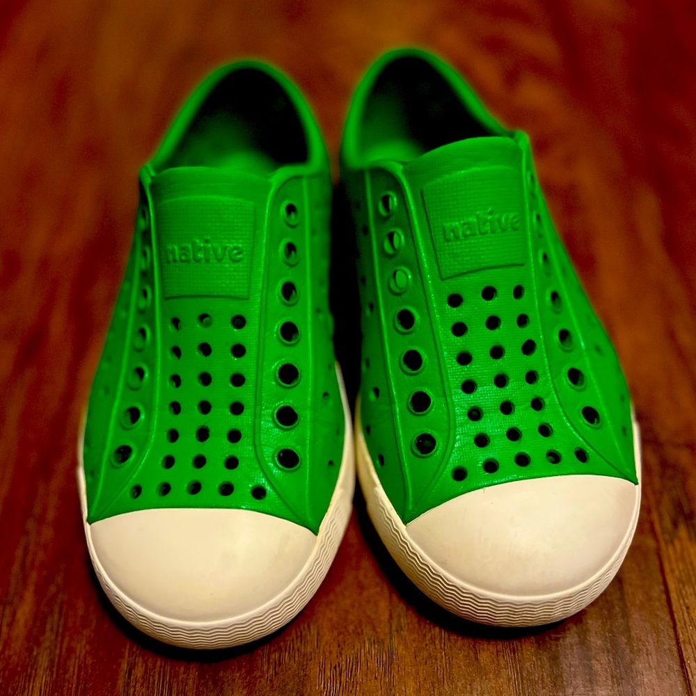Native green slip on shoes. C 10, great condition, only worn a few times.